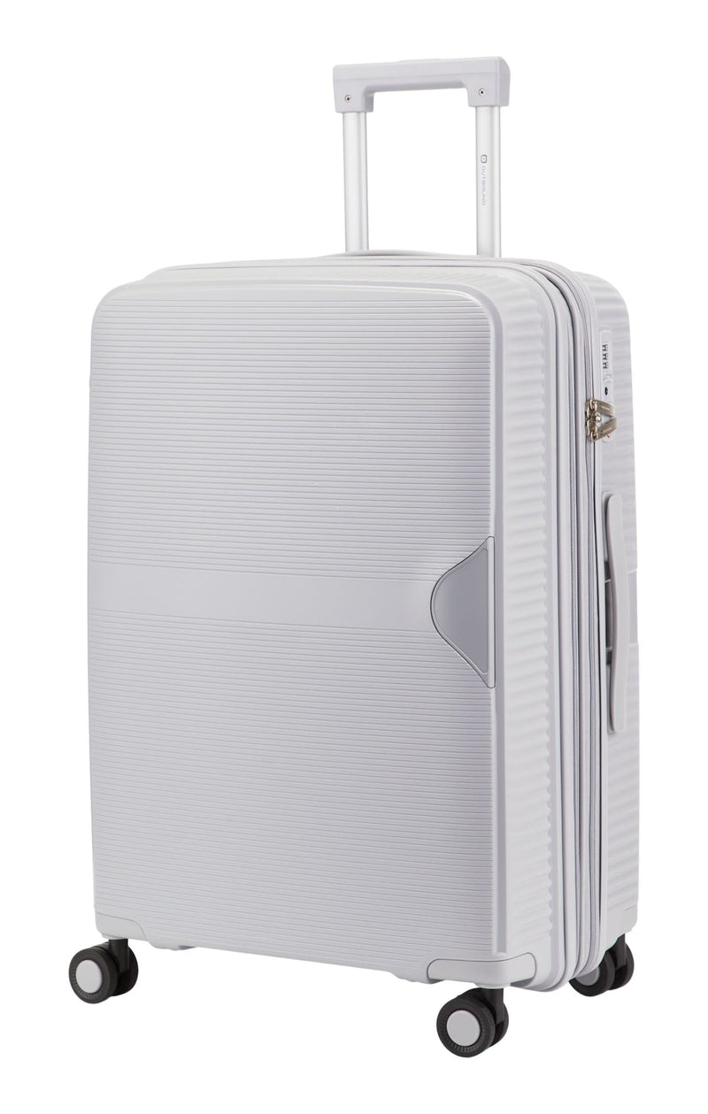 Hardside Medium Luggage Bag, Silver X3U5