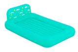 Kids' Single-High Airbed/Air Mattress with Headboard, Blue J6L5 - product image 1