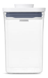 POP Square Plastic Food Storage Container, 1-L, Small, with Airtight Seal E7V7 - product image 1