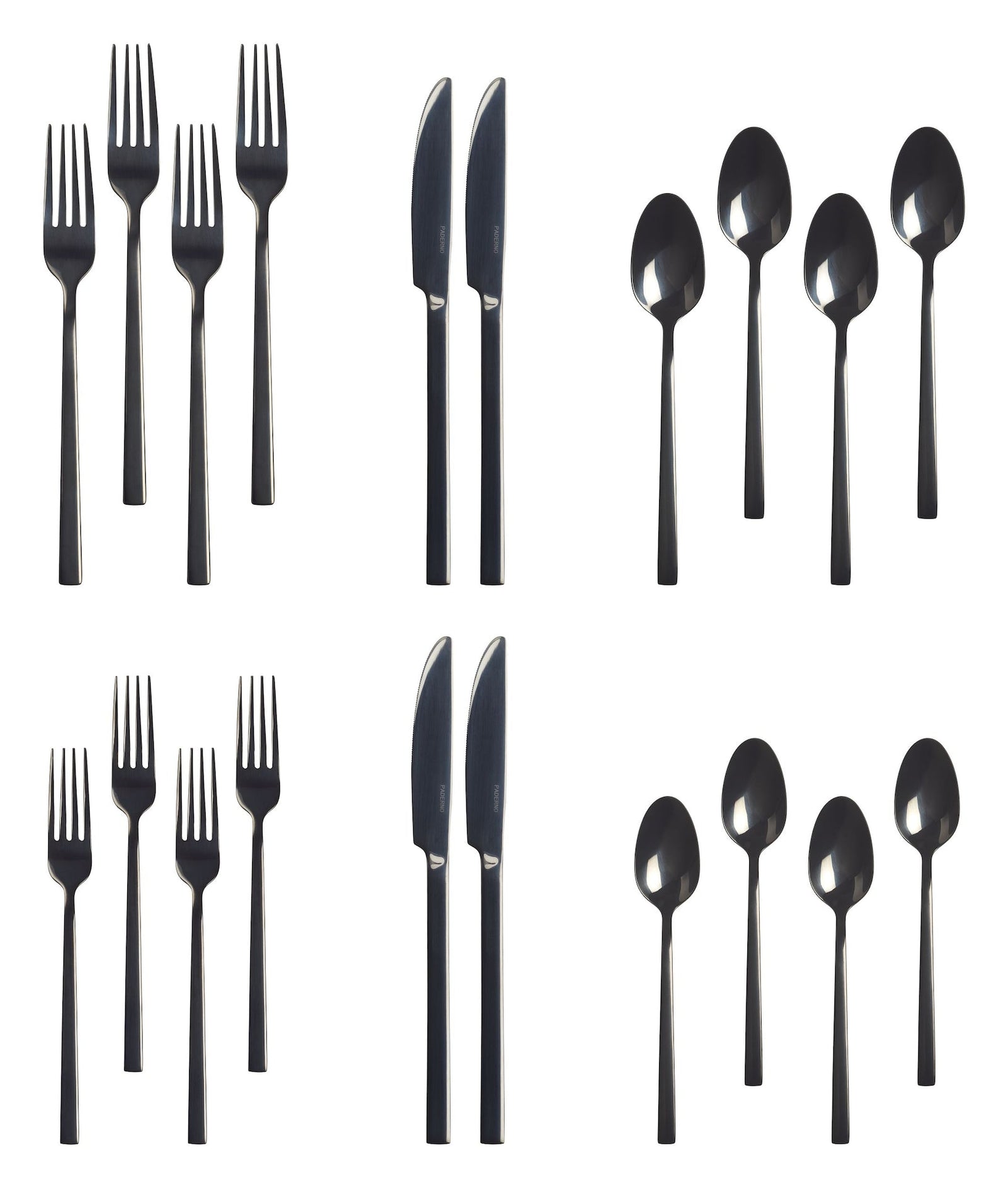 Belvedere Stainless Steel Flatware Set, Serves 4, 20-pc, Black L5Y0 - product image 2