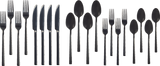 Belvedere Stainless Steel Flatware Set, Serves 4, 20-pc, Black M8C4 - product image 3