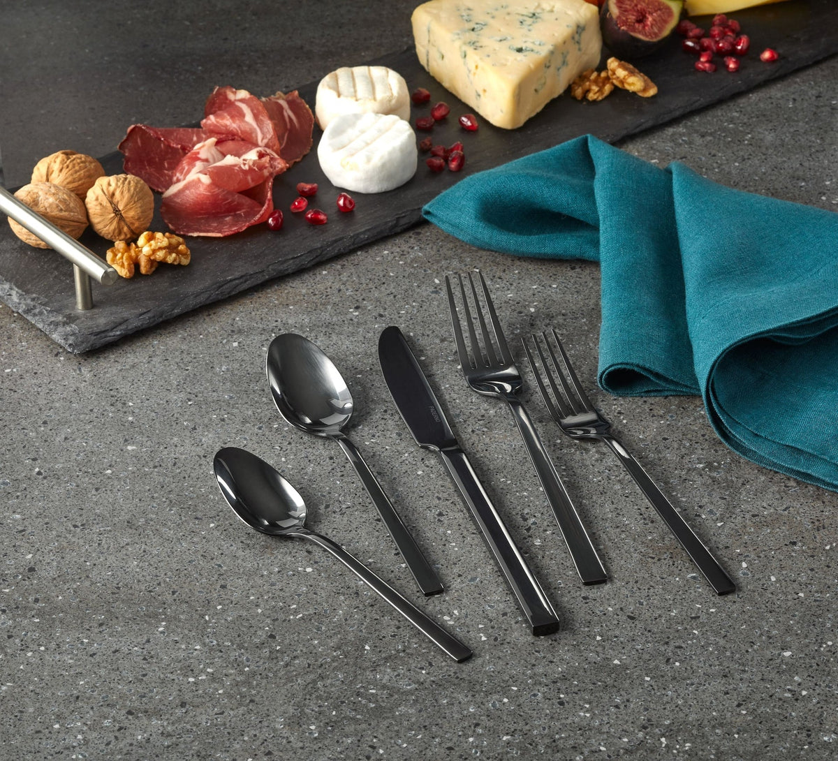 Belvedere Stainless Steel Flatware Set, Serves 4, 20-pc, Black M8C4 - product image 6