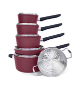 Classic Cookware Set, Non-Stick, Maroon, 11-pc A6M2 - product image 2