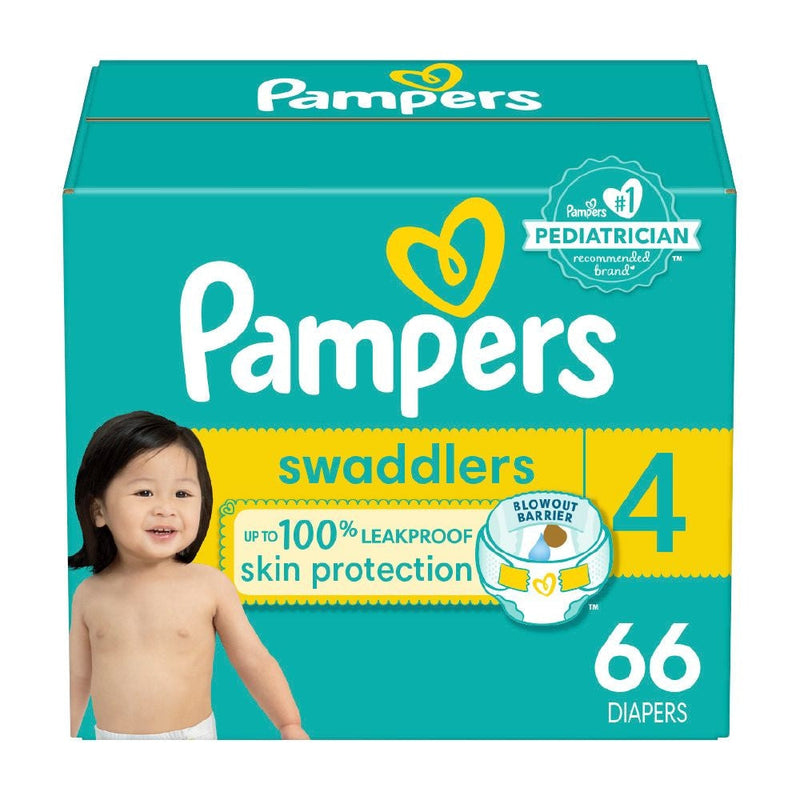 Swaddler Size 4 Leak-Free Baby Diapers, 66-pc Z4F6