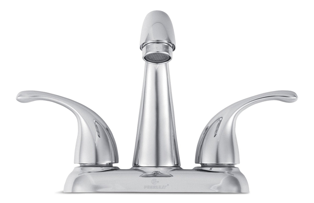 Double Handle Rigid Spout 4-in Centreset Bathroom Sink Faucet with Pop-Up Drain, Chrome K7R0 - product image 1