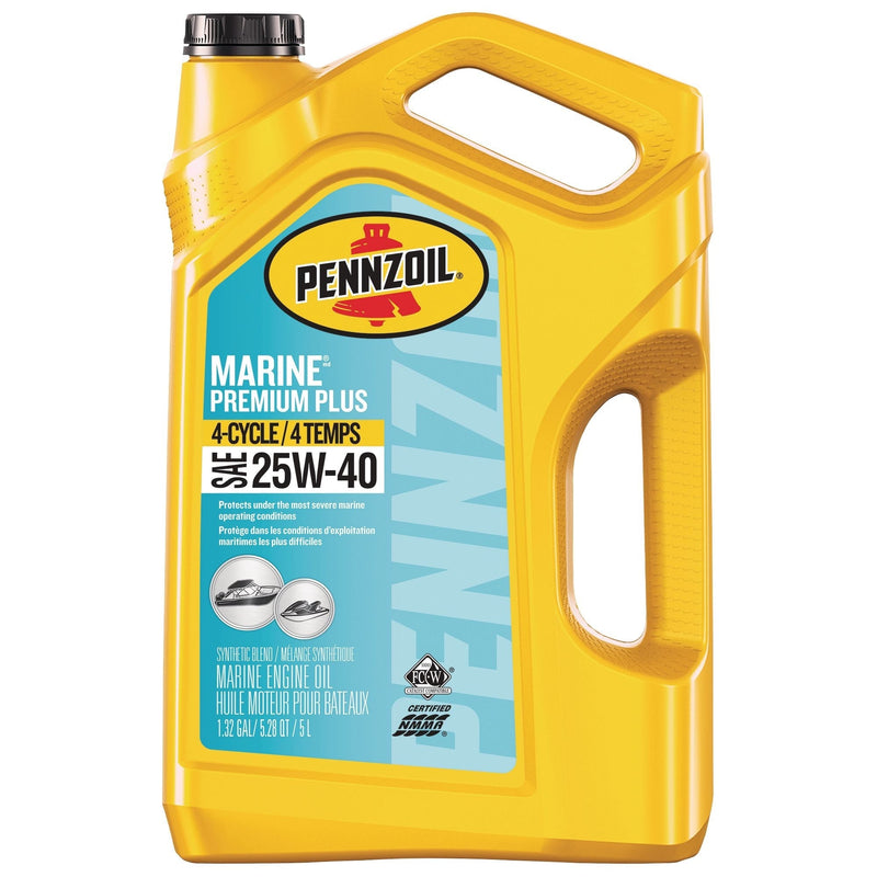Marine Premium Plus 25W-40 4-Cycle Engine Oil, 5-L U5P5