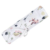 Cotton Muslin Baby Swaddle Blanket, Jungle Lotus Z1L6 - product image 1