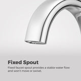 Raya 4-in Chrome Centerset Bathroom Sink Faucet D0L9 - product image 3