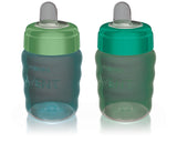 Soft Sippy Cup, Blue/Green, 2-pk I5D9 - product image 1
