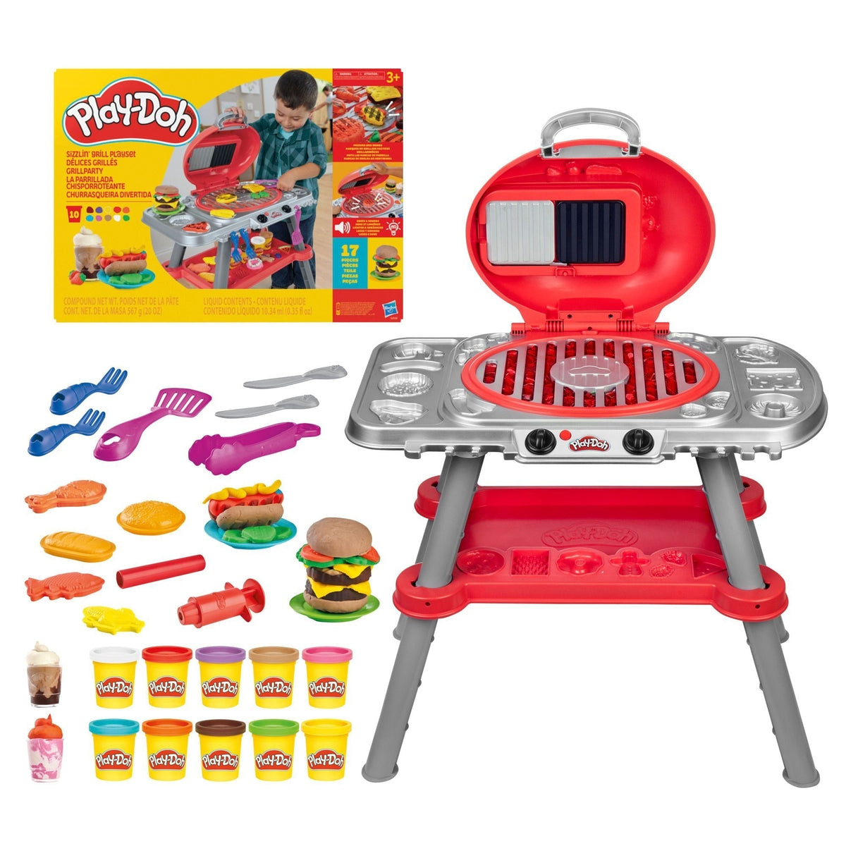 Barbecue Grill Set with Lights and Sounds, 17-pc U9N4 - product image 2