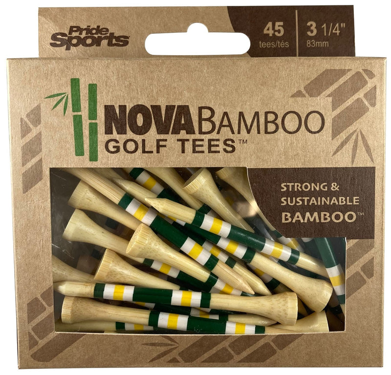 Nova Bamboo Golf Tees, 3 1/4-in, 45-pk P5X0