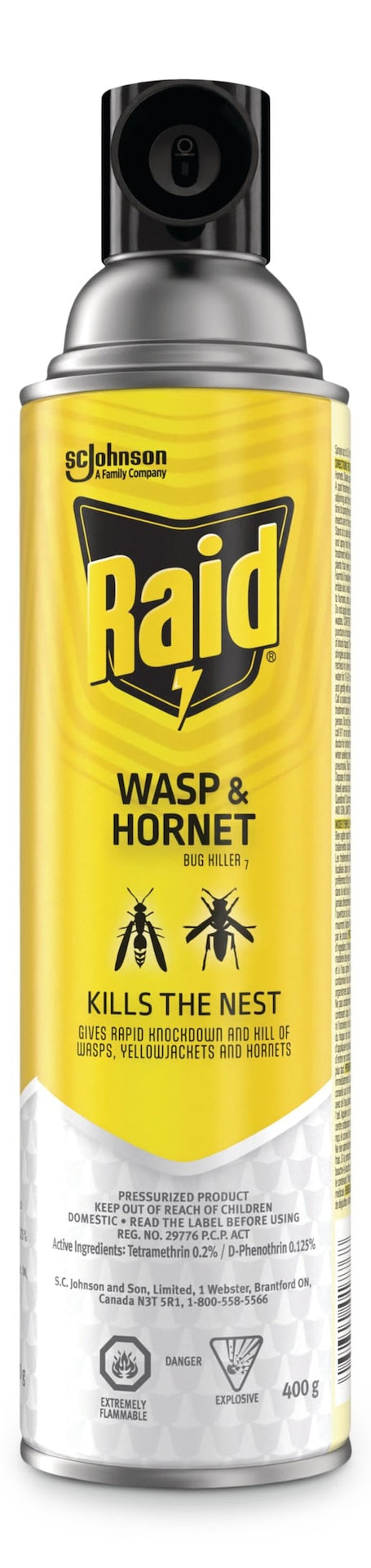 Hornet & Wasp Spray, Aerosol Spray, 400 g L1L2