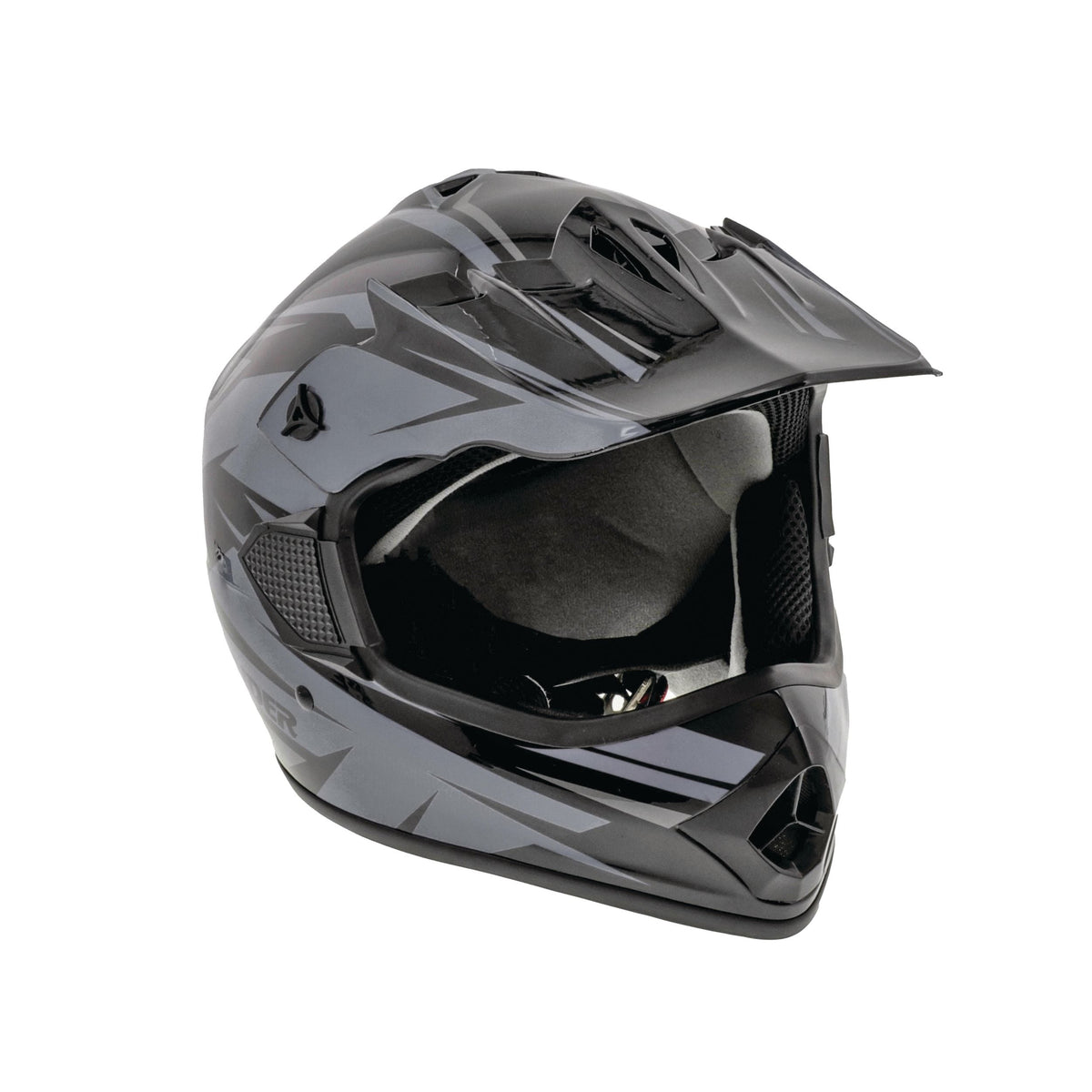 GX4 Youth Dirt Bike/ATV Helmet, Grey/Black, Assorted Sizes F2F0 - product image 1