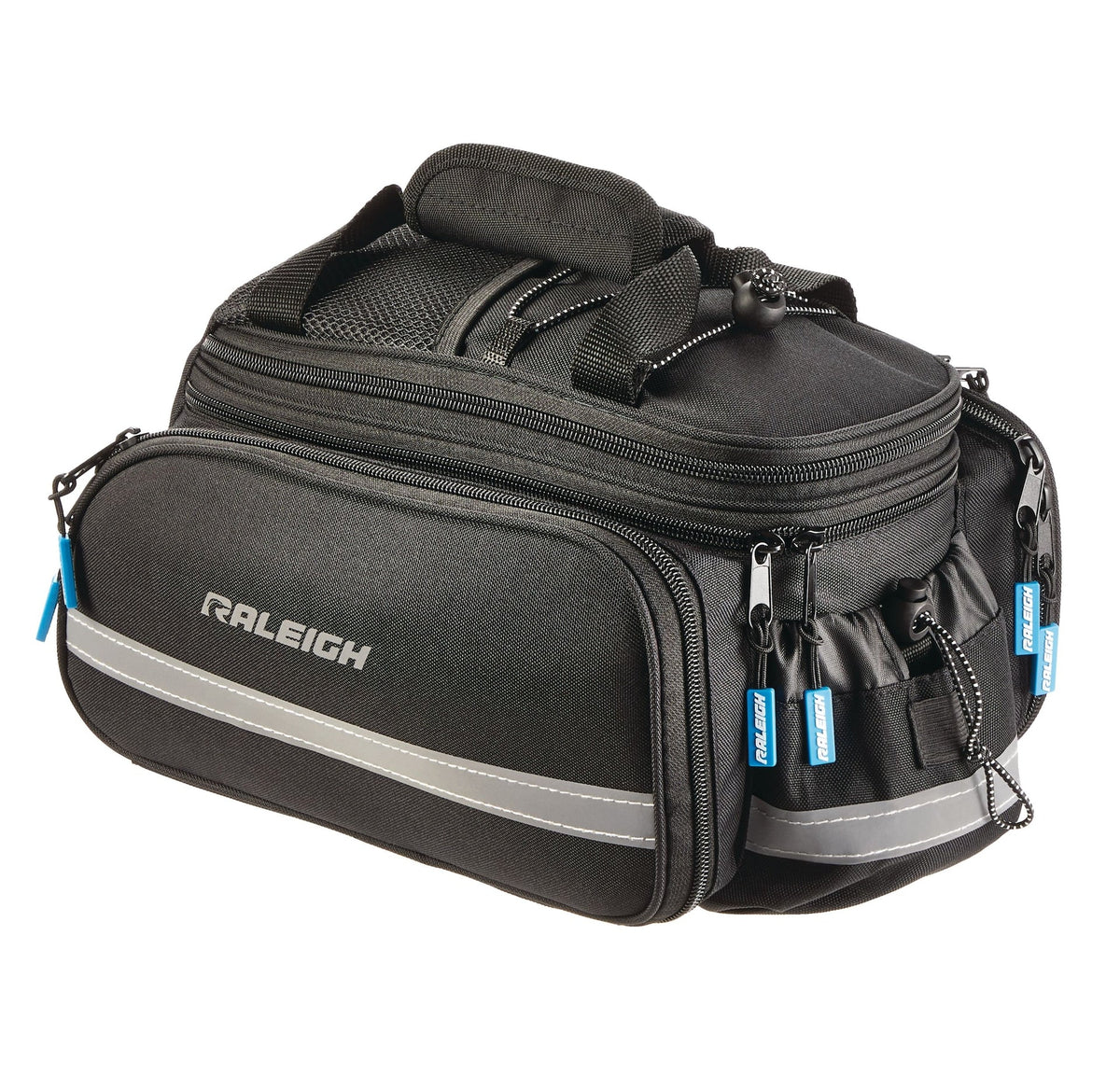 Expandable Rack Top Bike Bag withRemovable Carry Strap & Reflective Strip, Black Z6B0 - product image 1