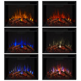 Flame Eliot Grand Entertainment VividFlame Media Indoor Electric Fireplace TV Stand, 1500W, Includes Remote Control & Firebox, White K8N0 - product image 7