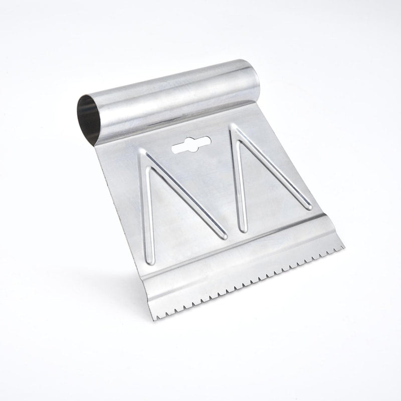 Multi-Purpose Steel V-Notch Adhesive Spreader/Applicator Tool, 3/16 x 6-in Y5L8