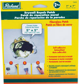 Permanent Self-Adhesive Fibreglass Mesh Drywall Repair Patch Tape, 7 x 7-in, 2-pk X3M4 - product image 1