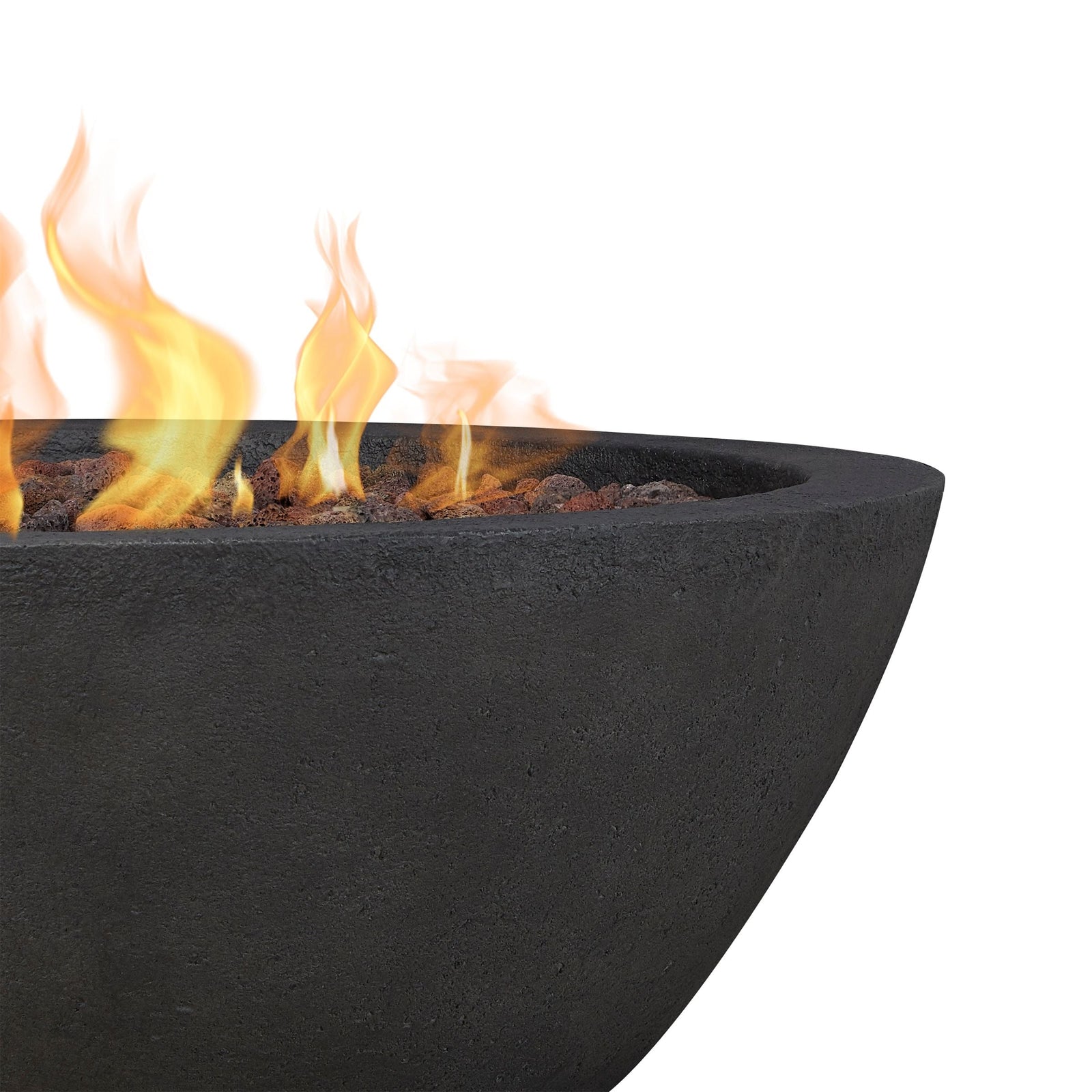 Round Concrete Gas Fire Pit in Shale, 36-in B5D3 - product image 4