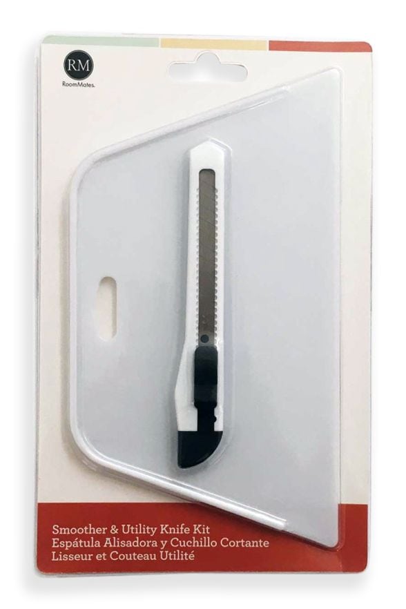 Wallpaper Smoother and Knife Kit, White W3I9
