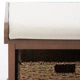 Lonan Wicker Storage Bench, Grey Wash/White, 16.1-in x 47-in x 19.9-in K0R1 - product image 4