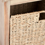 Lonan Wicker Storage Bench, Grey Wash/White, 16.1-in x 47-in x 19.9-in K0R1 - product image 5