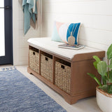Lonan Wicker Storage Bench, Grey Wash/White, 16.1-in x 47-in x 19.9-in K0R1 - product image 7