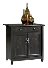 Edge Water 2-Door Storage Cabinet With Adjustable Shelf, Estate Black Finish P6K3 - product image 1