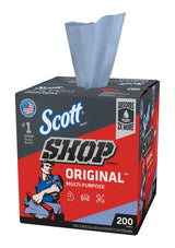 Multi-Purpose Shop Paper Towels, 9 x 12-in, Blue, 200-pk P1L5 - product image 1