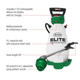 Elite 7V Lithium-Ion Battery Powered Garden Pump Sprayer, 9.09-L Q5A3 - product image 2