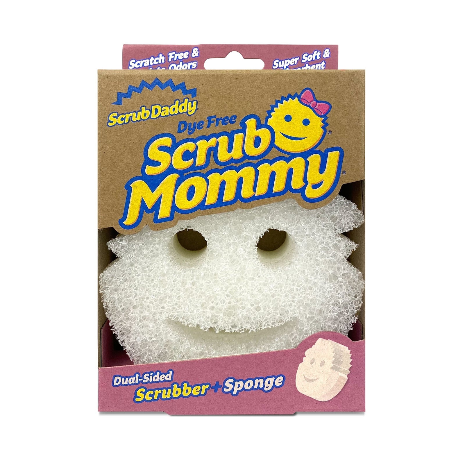 Dye Free Mommy Dual-Sided Scrubber & Sponge C3J5 - product image 1