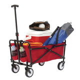Outdoor Collapsible Folding Utility Wagon with Cup Holders, 150-lb Capacity C2T7 - product image 4