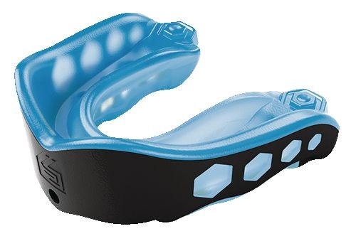 Gel Max Convertible Mouthguard, Blue/Black, Assorted Sizes Z8D9