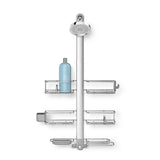 XL Rust-Resistant Adjustable Shelves Shower Caddy, Silver W1A9 - product image 1