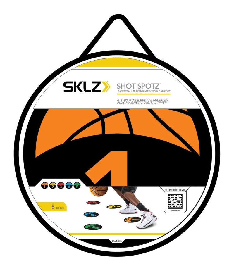 Shot Spotz Indoor/Outdoor Numbered Basketball Training Markers with Digital Timer J2W9