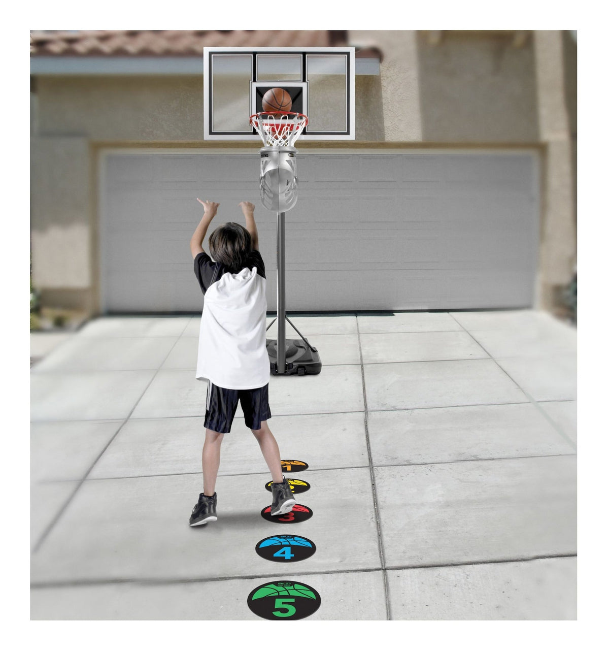 Shot Spotz Indoor/Outdoor Numbered Basketball Training Markers with Digital Timer J2W9 - product image 3