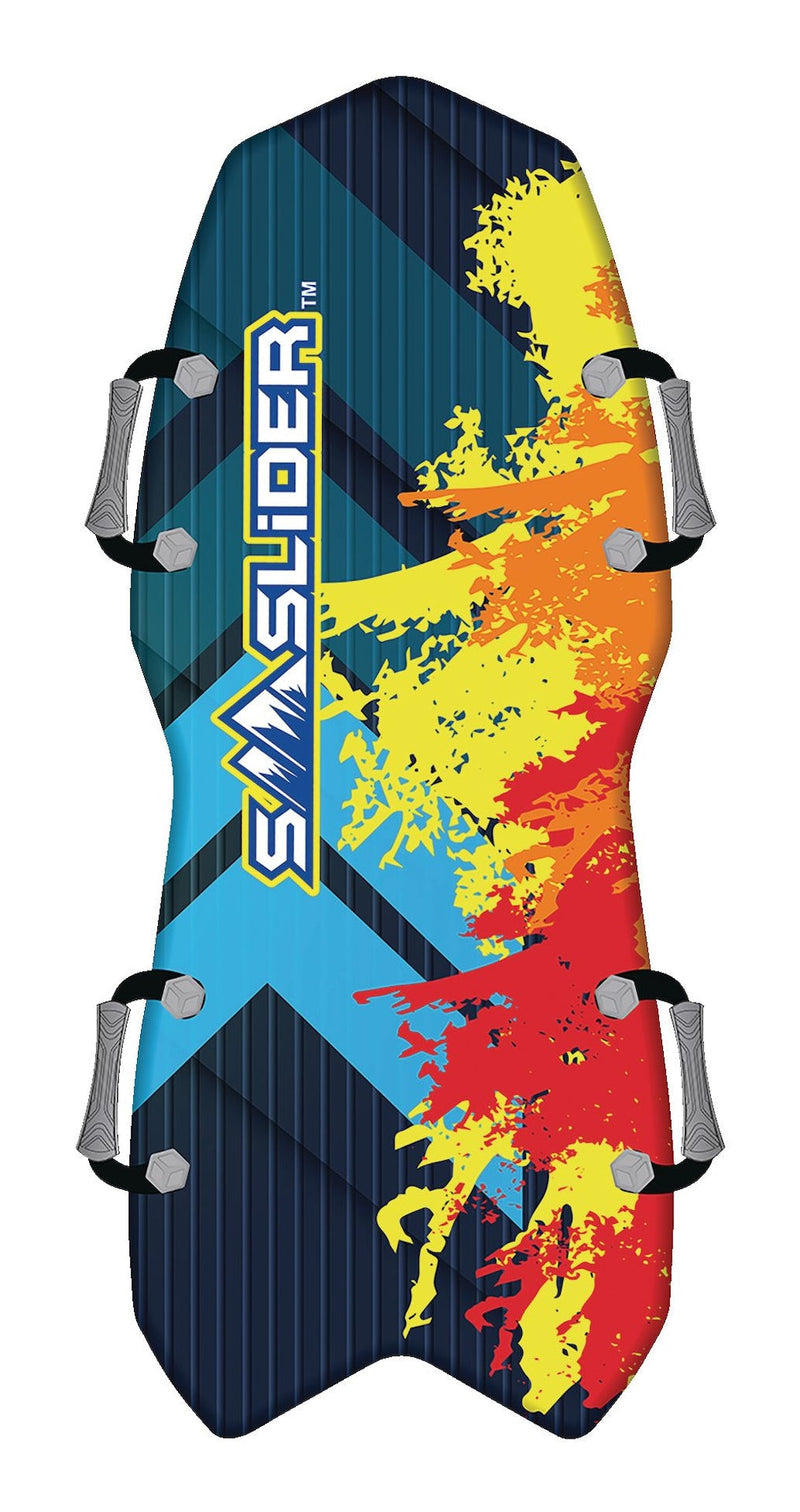 Snow Slider Splatter Kids' 2-Person Lightweight Foam Winter Snow Sled/Toboggan with Handles G4T9