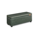 Home Mid-Century Modern Green Storage Ottoman G6H9 - product image 1