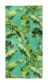 Palm Spring Rectangle Paper Disposable Guest Towel Napkins, Green, 8-in, 20-pk, 3-ply, for Summer Party Q1Y8 - product image 1