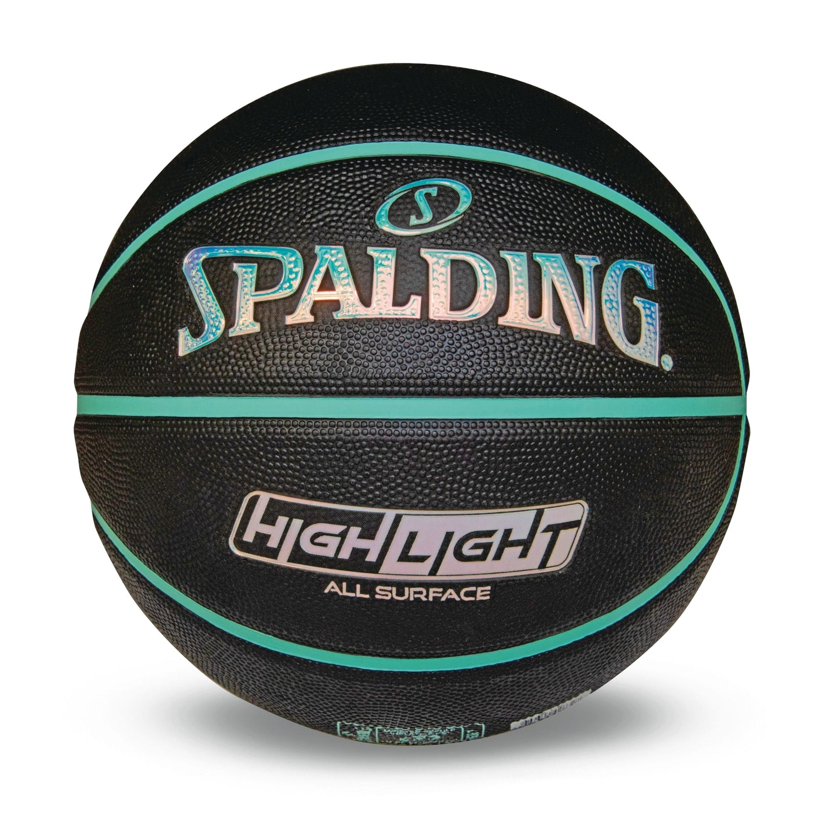 Highlight Foil Basketball, Black/Mint, Size 7 C2U4 - product image 1