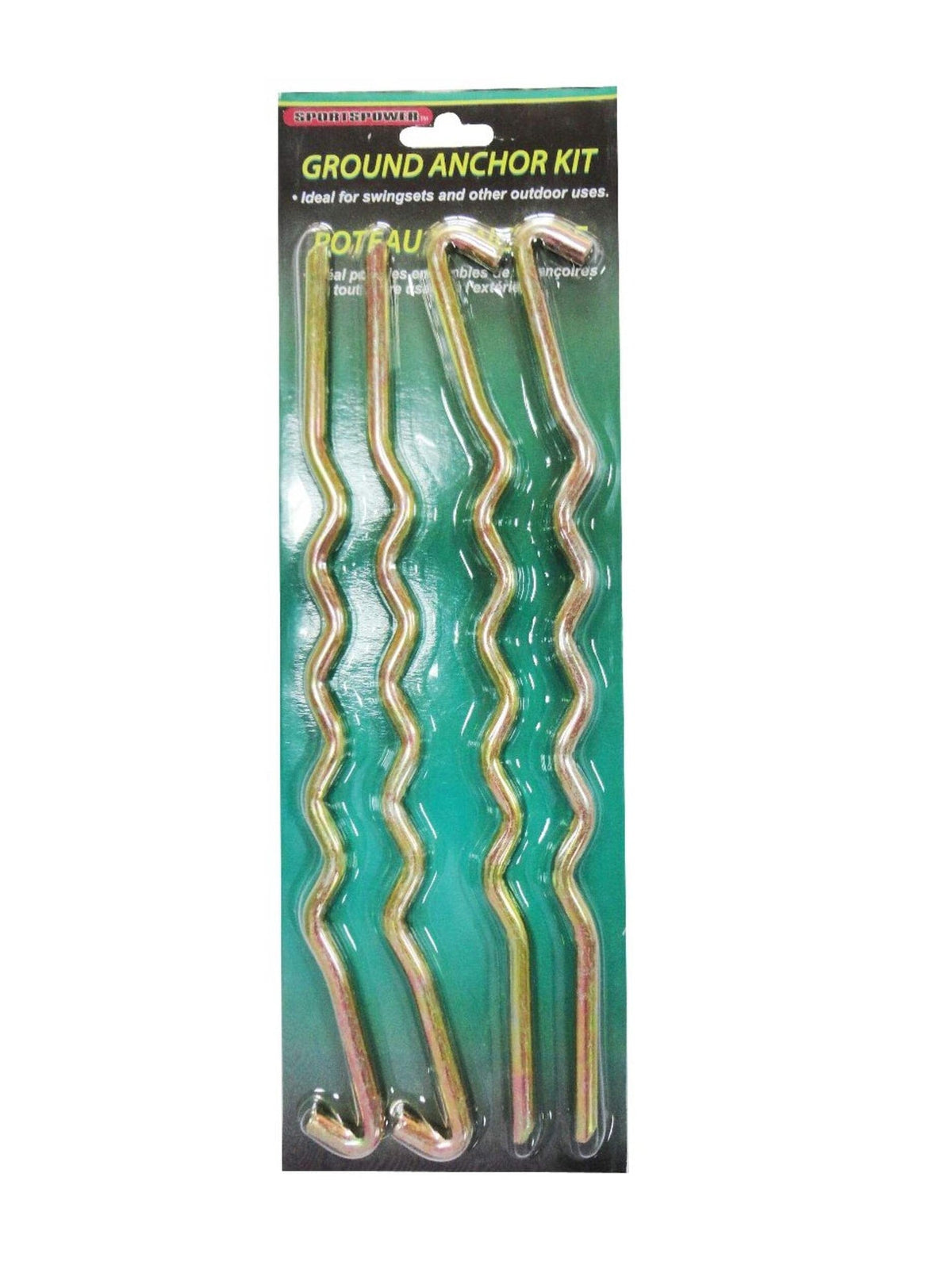 Outdoor Heavy Duty Steel Swing Set Anchors, 4-pk X2K5 - product image 1
