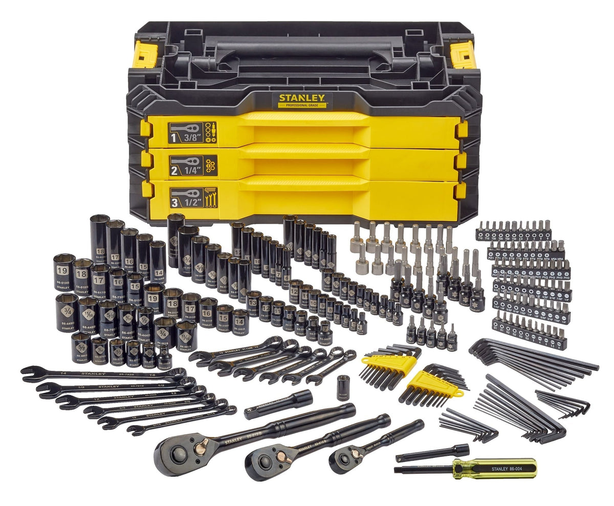 Professional Grade Black Chrome Socket Set, SAE/Metric, 236-pc Y9S0 - product image 2