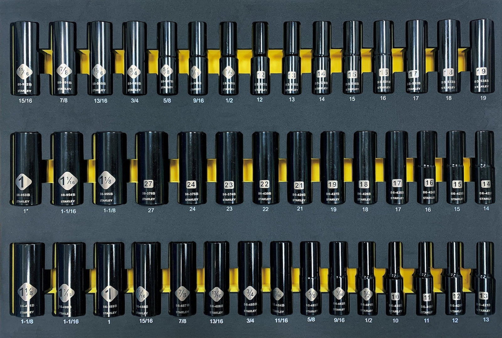 Professional Grade Black Chrome Socket Set, SAE/Metric, 427-pc Z2D2 - product image 8