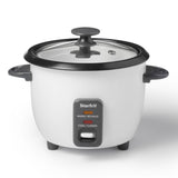 300W 6-Cup White Rice Cooker with Steam Basket O4Q9 - product image 1