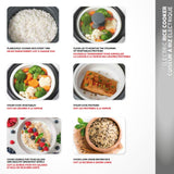 300W 6-Cup White Rice Cooker with Steam Basket O4Q9 - product image 7