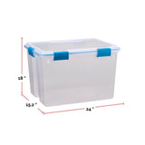 Clear Storage Box with Gasketed Lid, 76-L W0U6 - product image 4
