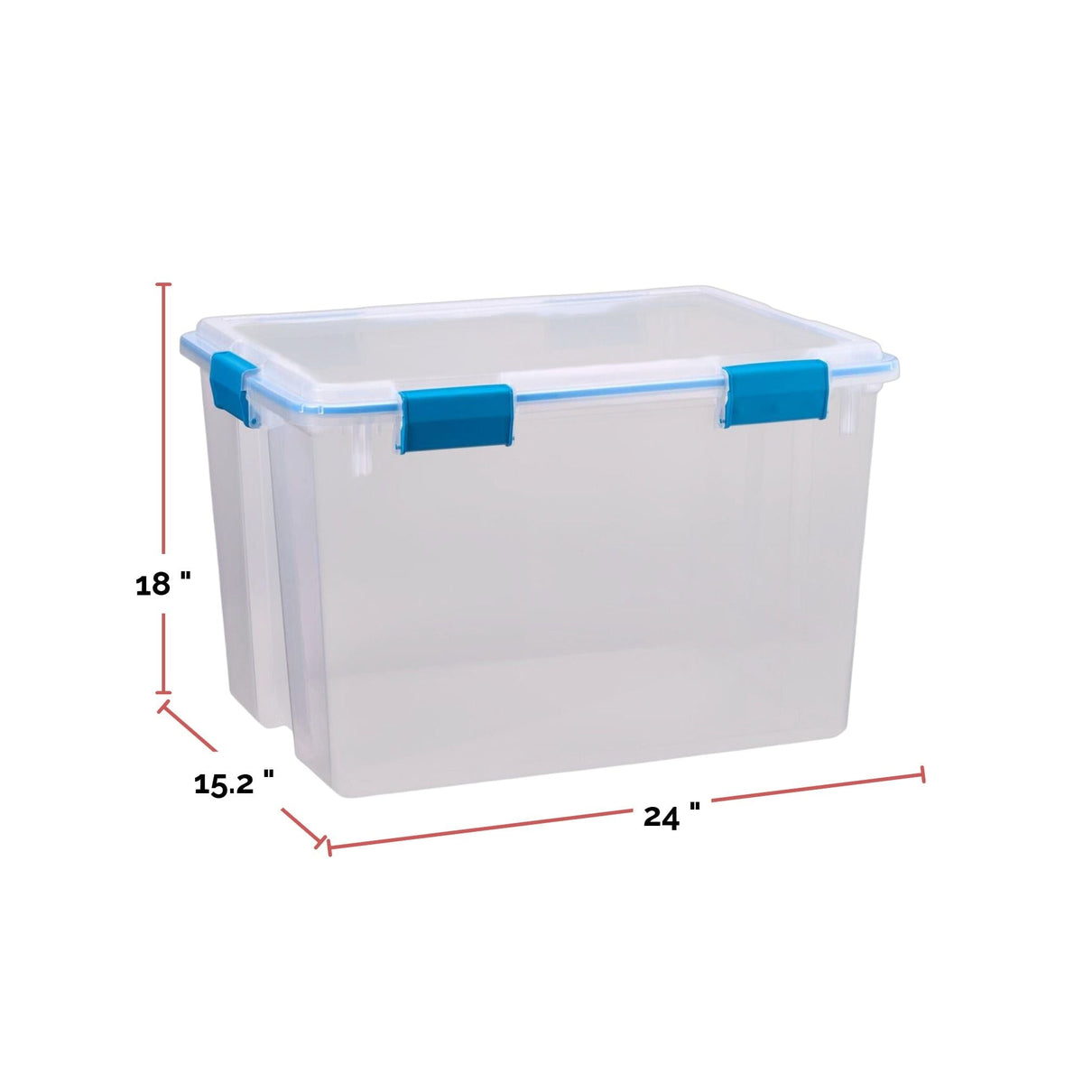 Clear Storage Box with Gasketed Lid, 76-L W0U6 - product image 4