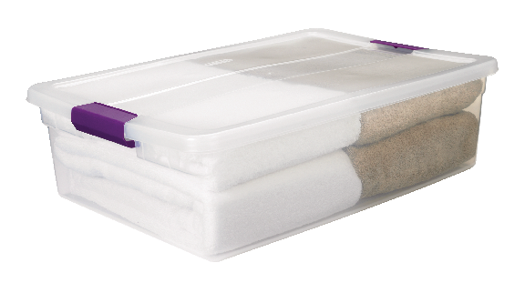 ClearView Storage Box with Latched Lid, 30-L E4I8