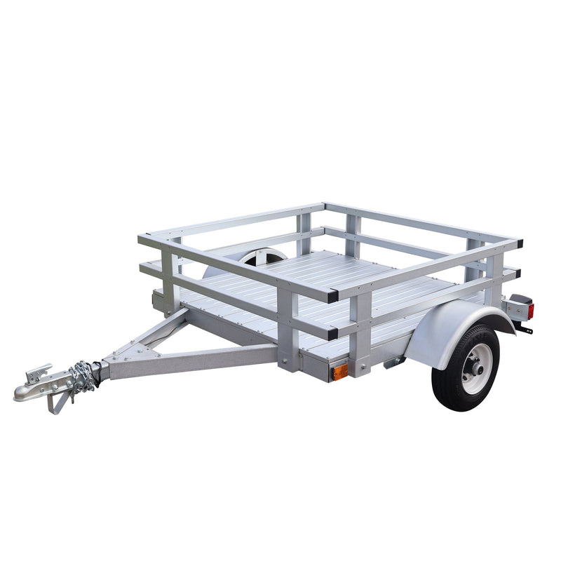 4x4-ft Rail Side Galvalume Plus Kit Trailer W2M4