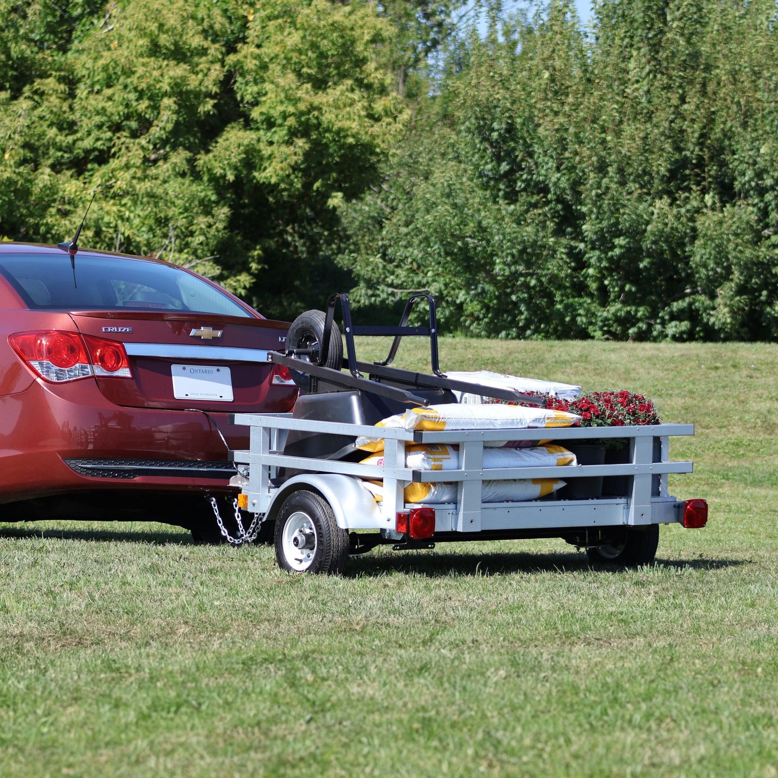 4x4-ft Rail Side Galvalume Plus Kit Trailer W2M4 - product image 8