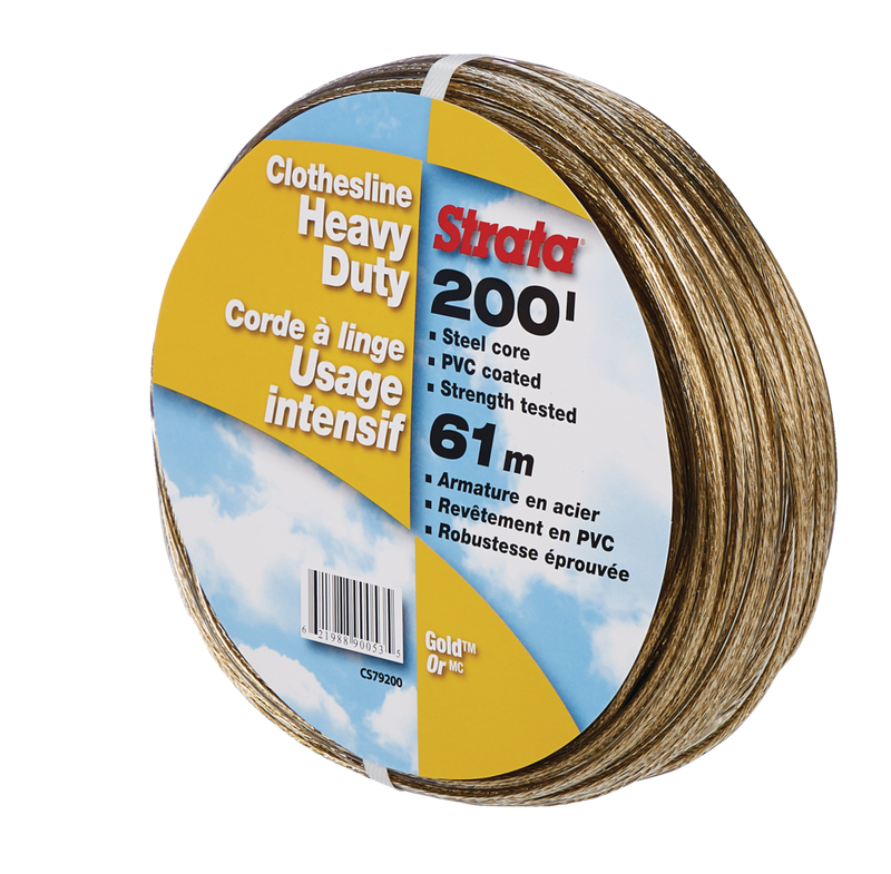 Gold Heavy Duty Clothesline, 200-ft X7V5